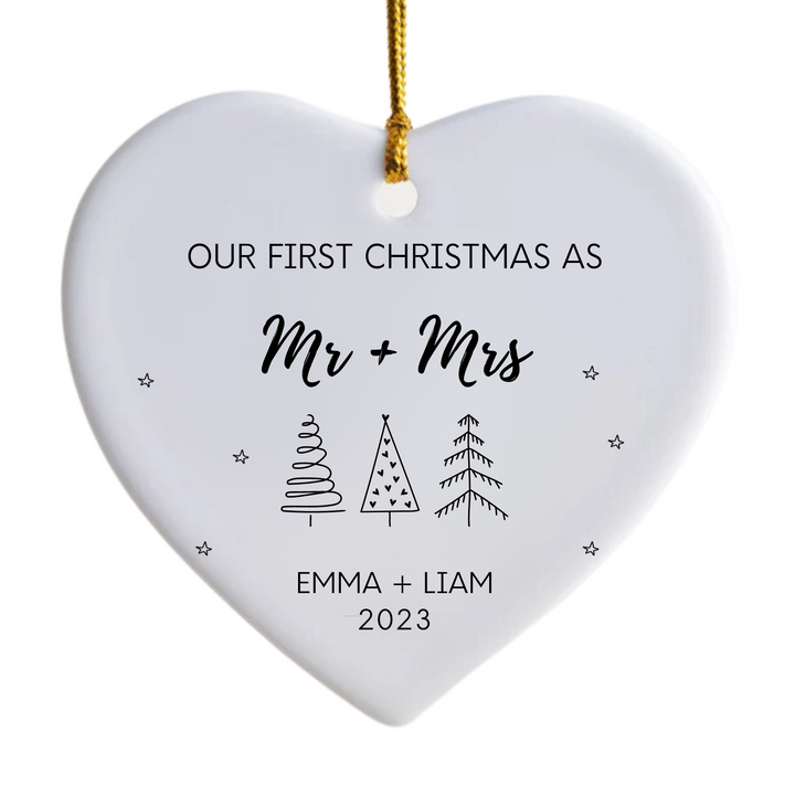 Our First Christmas As Mr & Mrs Ornament