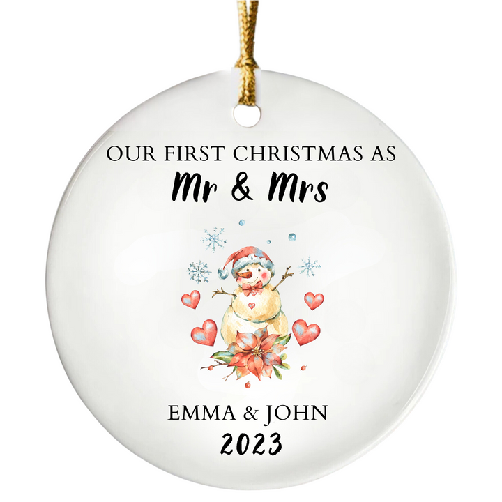 Our First Christmas As Mr & Mrs Ornament