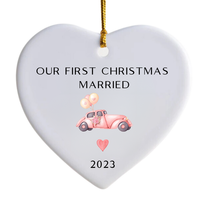 Our First Christmas Married Ornament