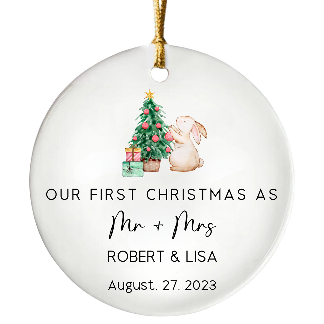 Our First Christmas As Mr & Mrs Ornament