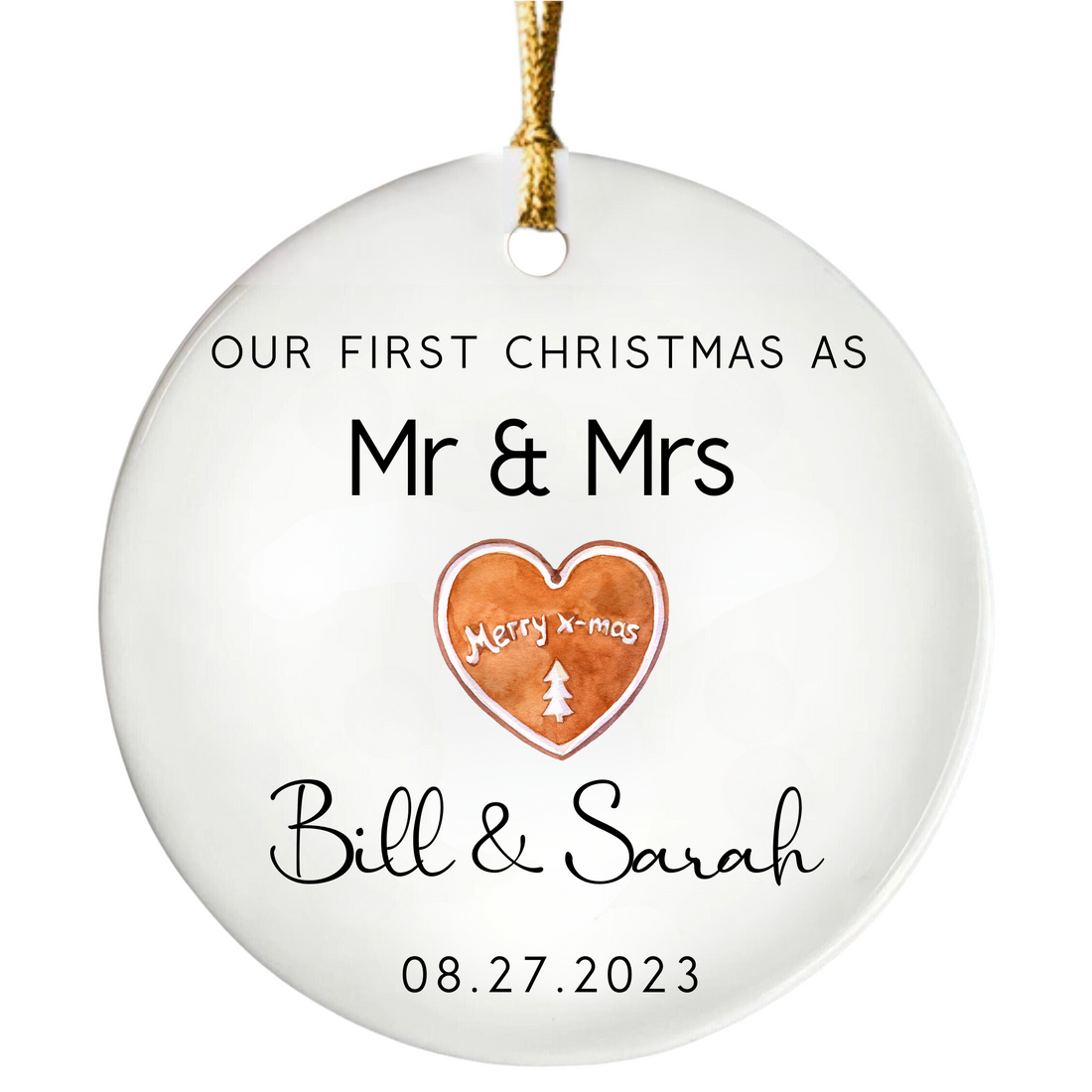 Our First Christmas As Mr & Mrs Ornament