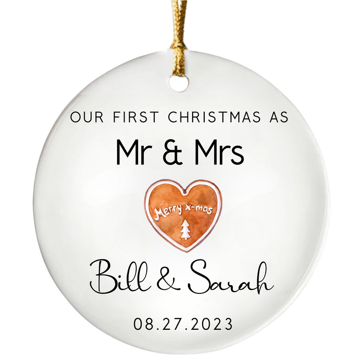 Our First Christmas As Mr & Mrs Ornament