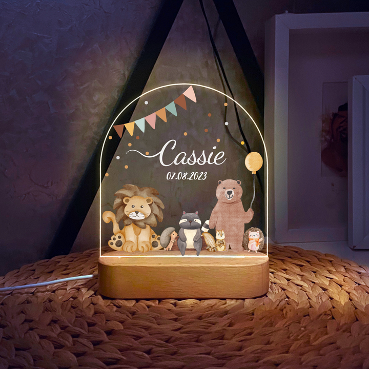 Baby Forest Animals Night Light