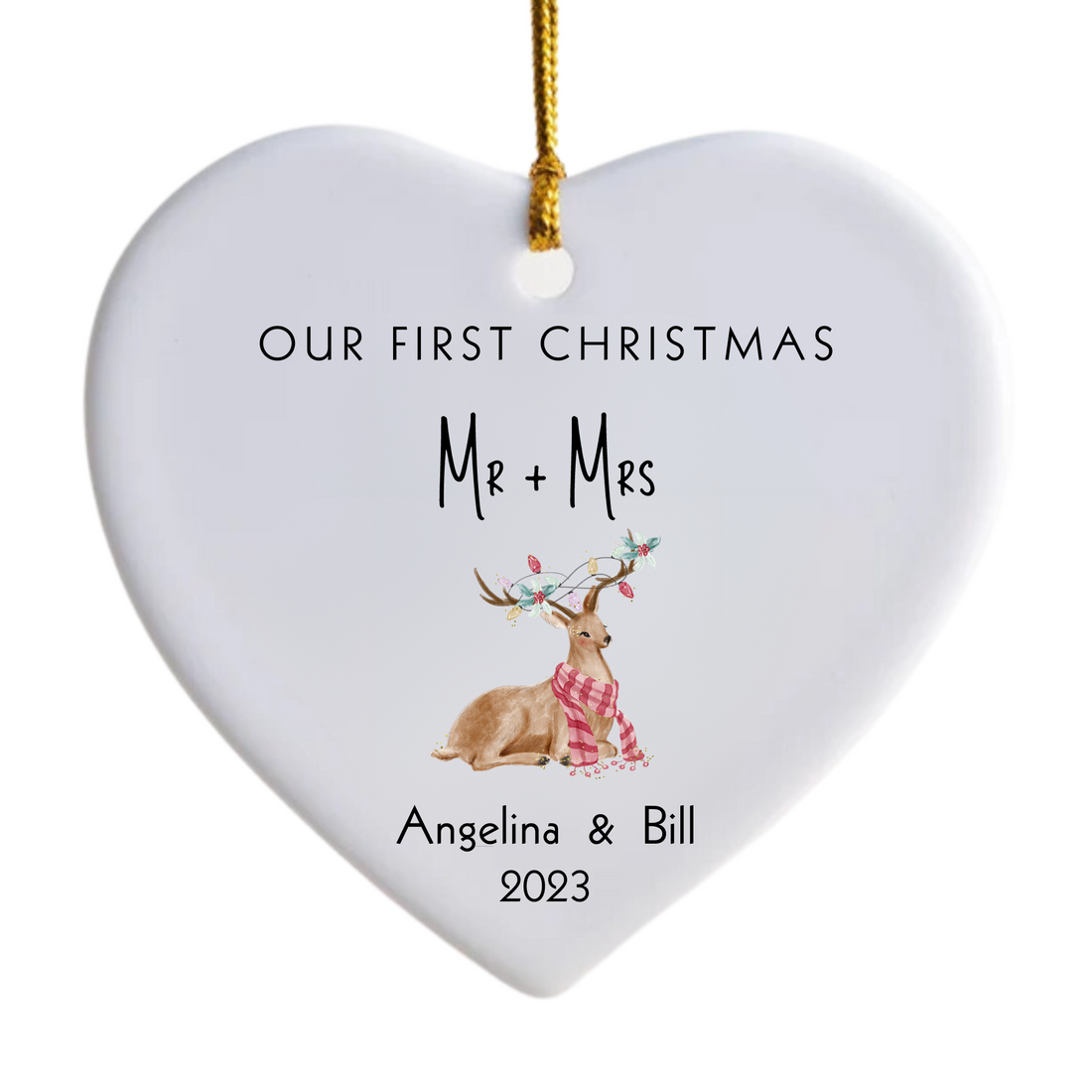 Our First Christmas As Mr & Mrs Ornament