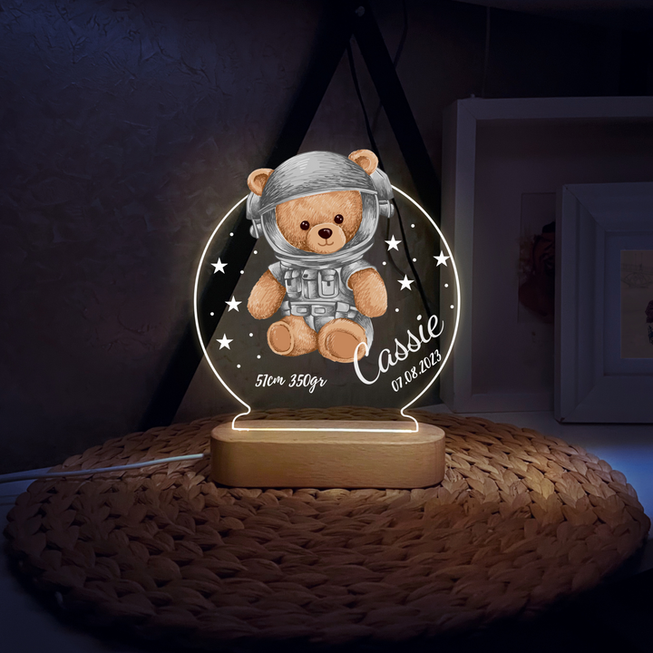 Bear on Moon Night Light