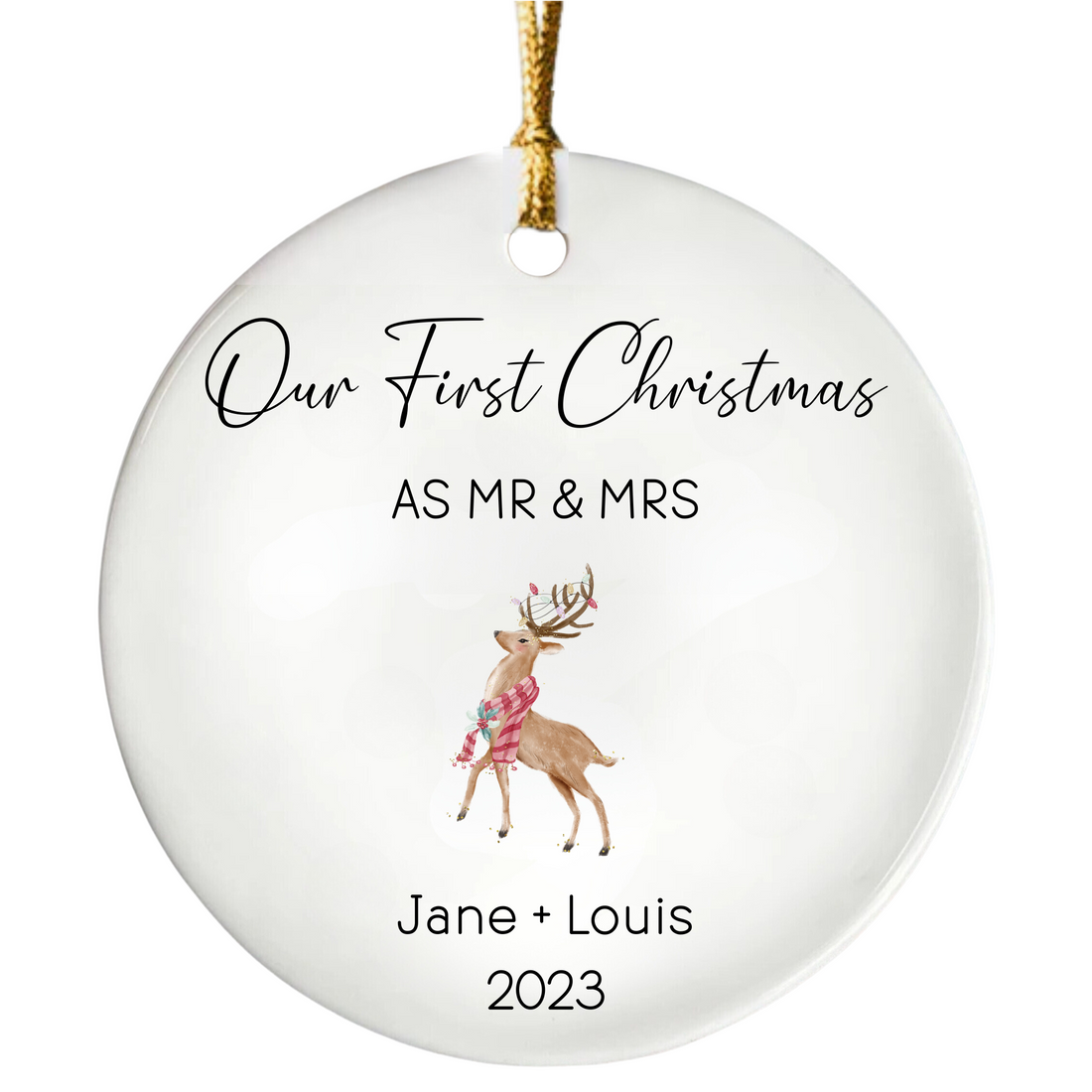 Our First Christmas As Mr & Mrs Ornament