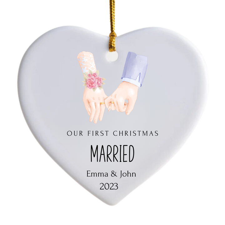 Our First Christmas Married Ornament