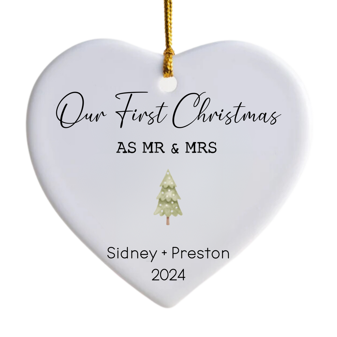 Our First Christmas As Mr & Mrs Ornament