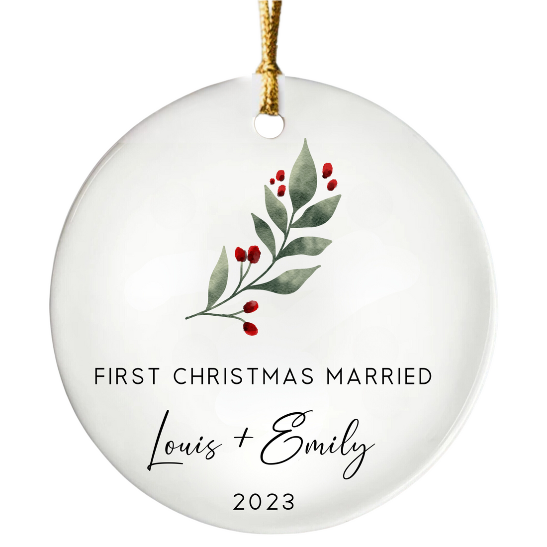 First Christmas Married Ornament