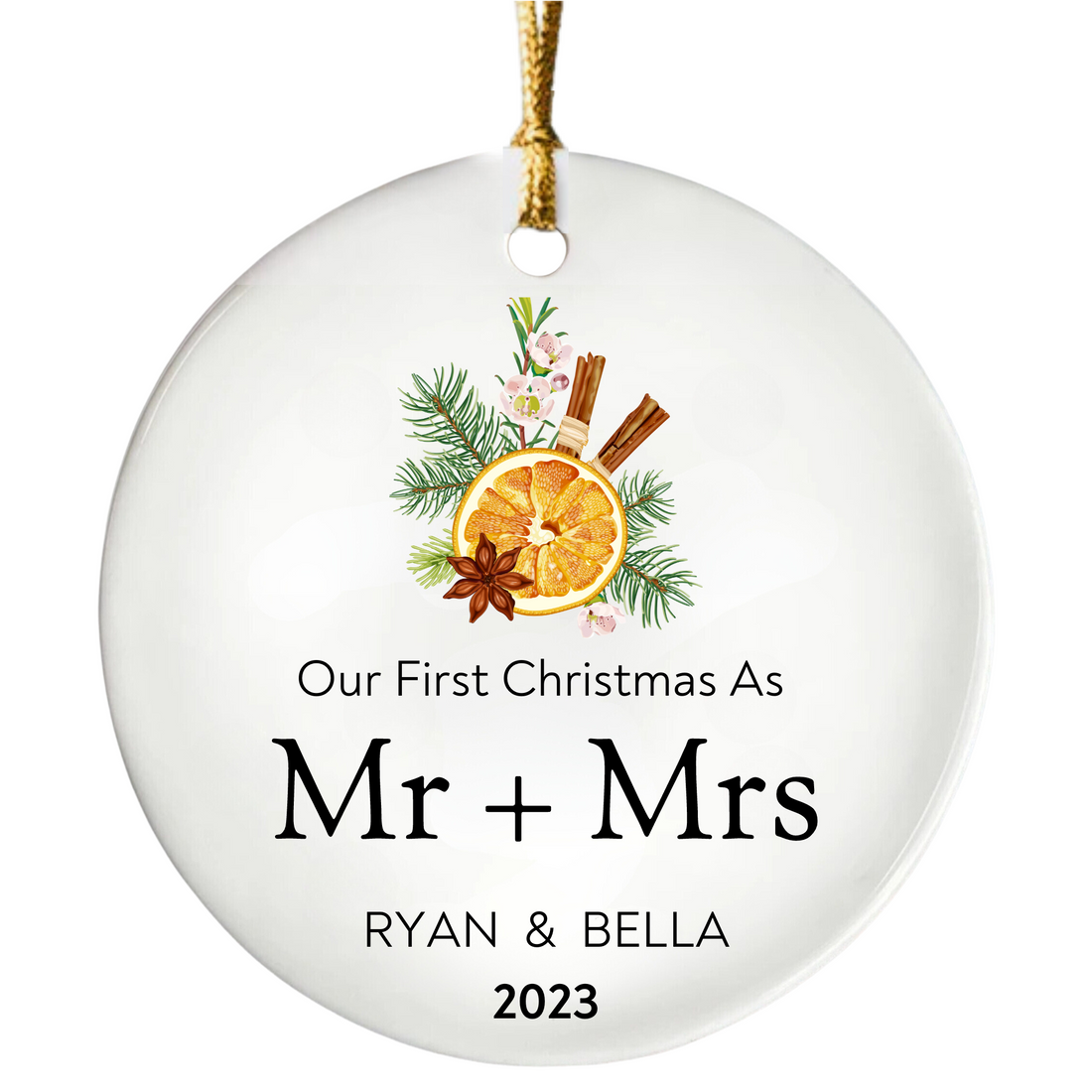 Our First Christmas As Mr & Mrs Ornament