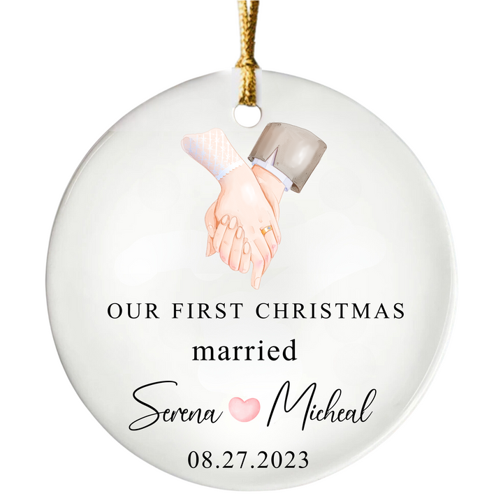 Our First Christmas Married Ornament