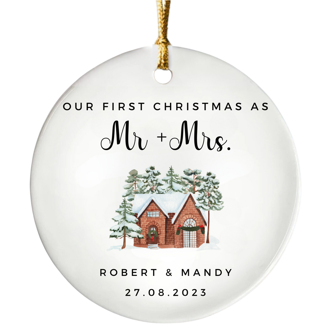 Our First Christmas As Mr & Mrs Ornament