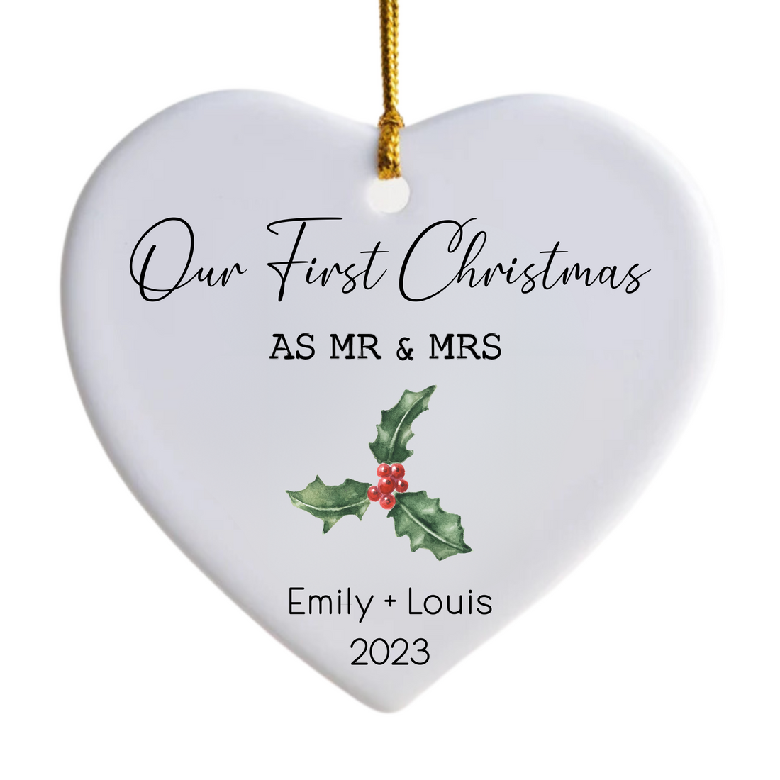 Our First Christmas As Mr & Mrs Ornament