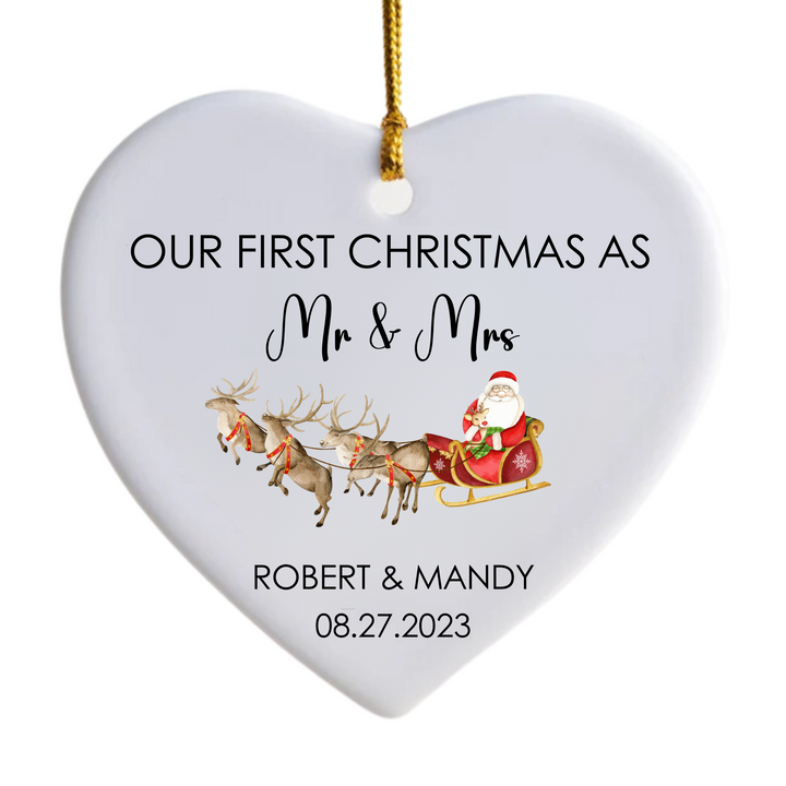 Our First Christmas As Mr & Mrs Ornament