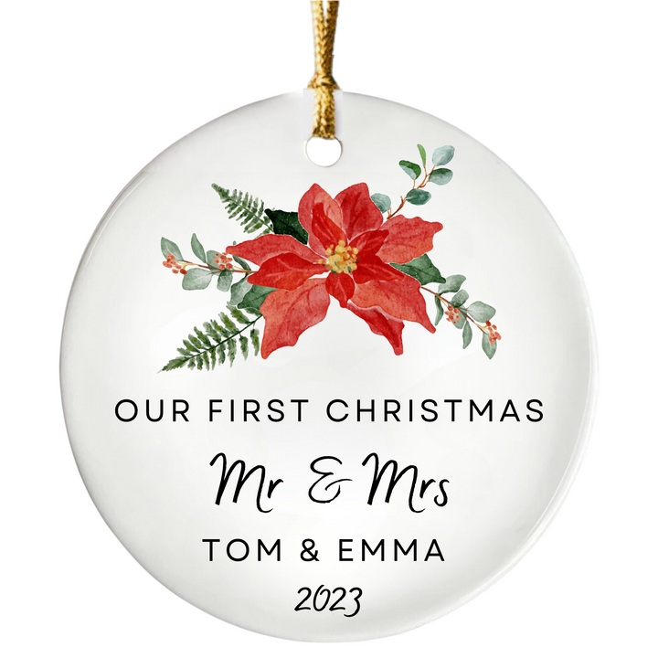 Our First Christmas As Mr & Mrs Ornament