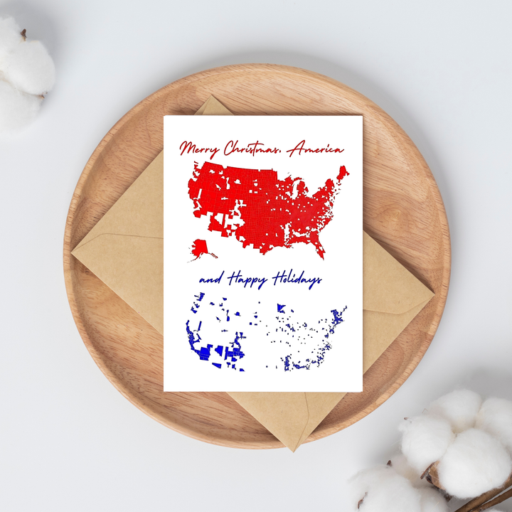 Patriotic-themed Christmas card!