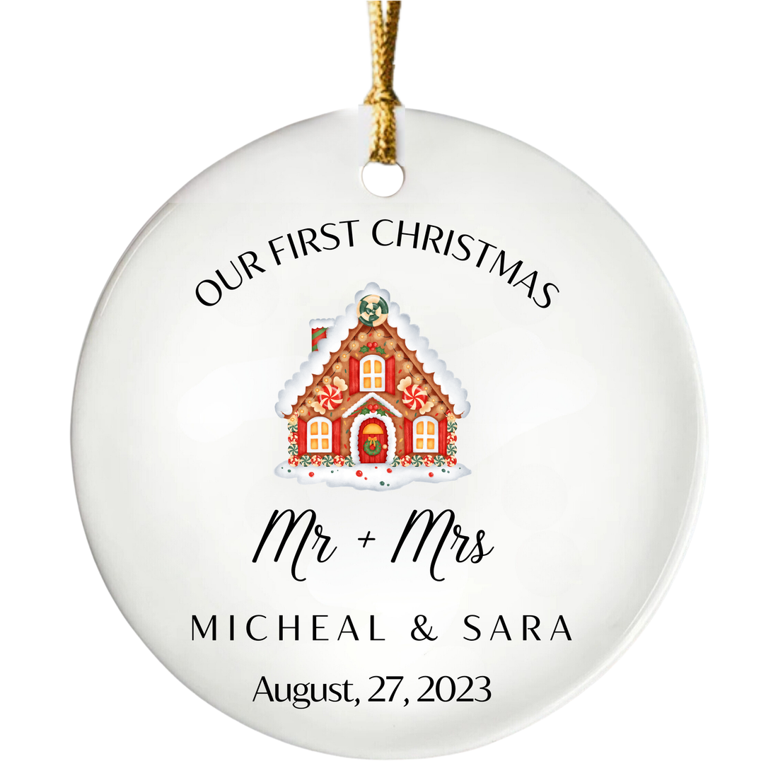 Our First Christmas Mr & Mrs Ornament