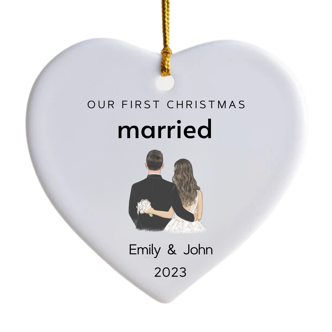 Our First Christmas Married Ornament