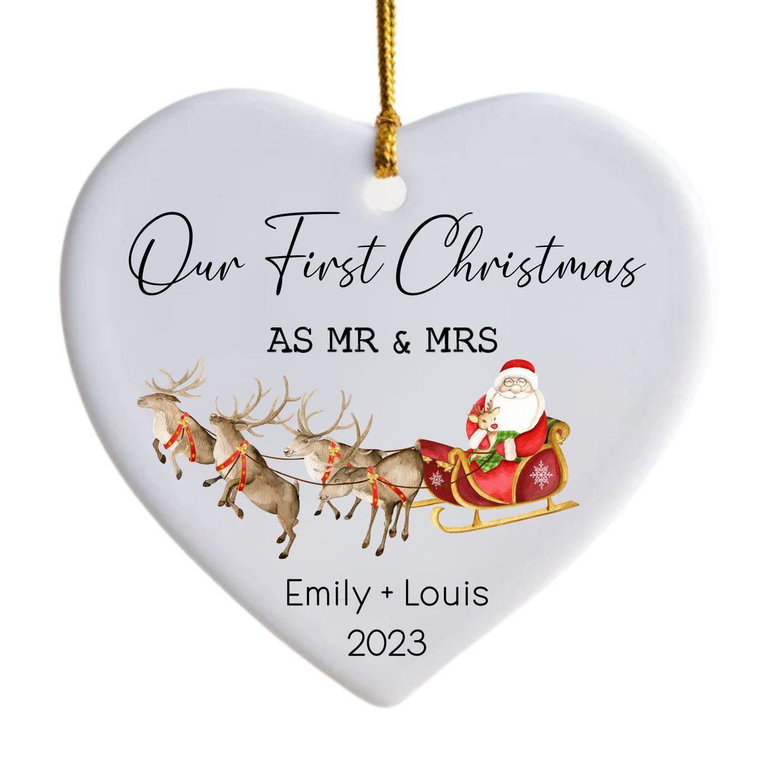 Our First Christmas As Mr & Mrs Ornament