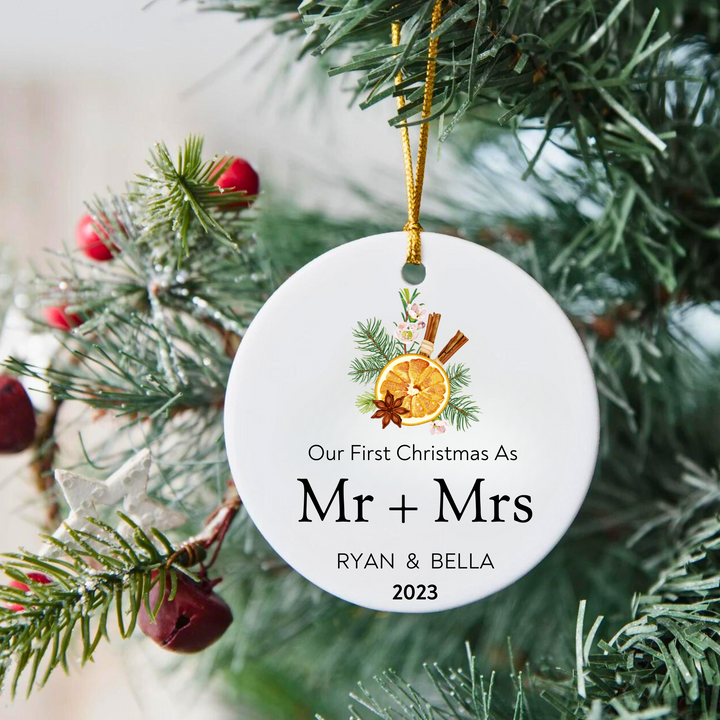 Our First Christmas As Mr & Mrs Ornament