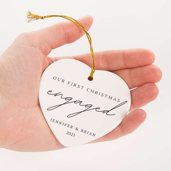 Engaged Christmas Ornament