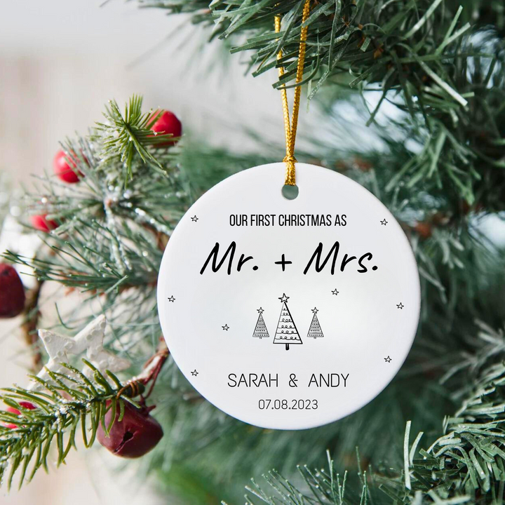 Our First Christmas As Mr & Mrs Ornament