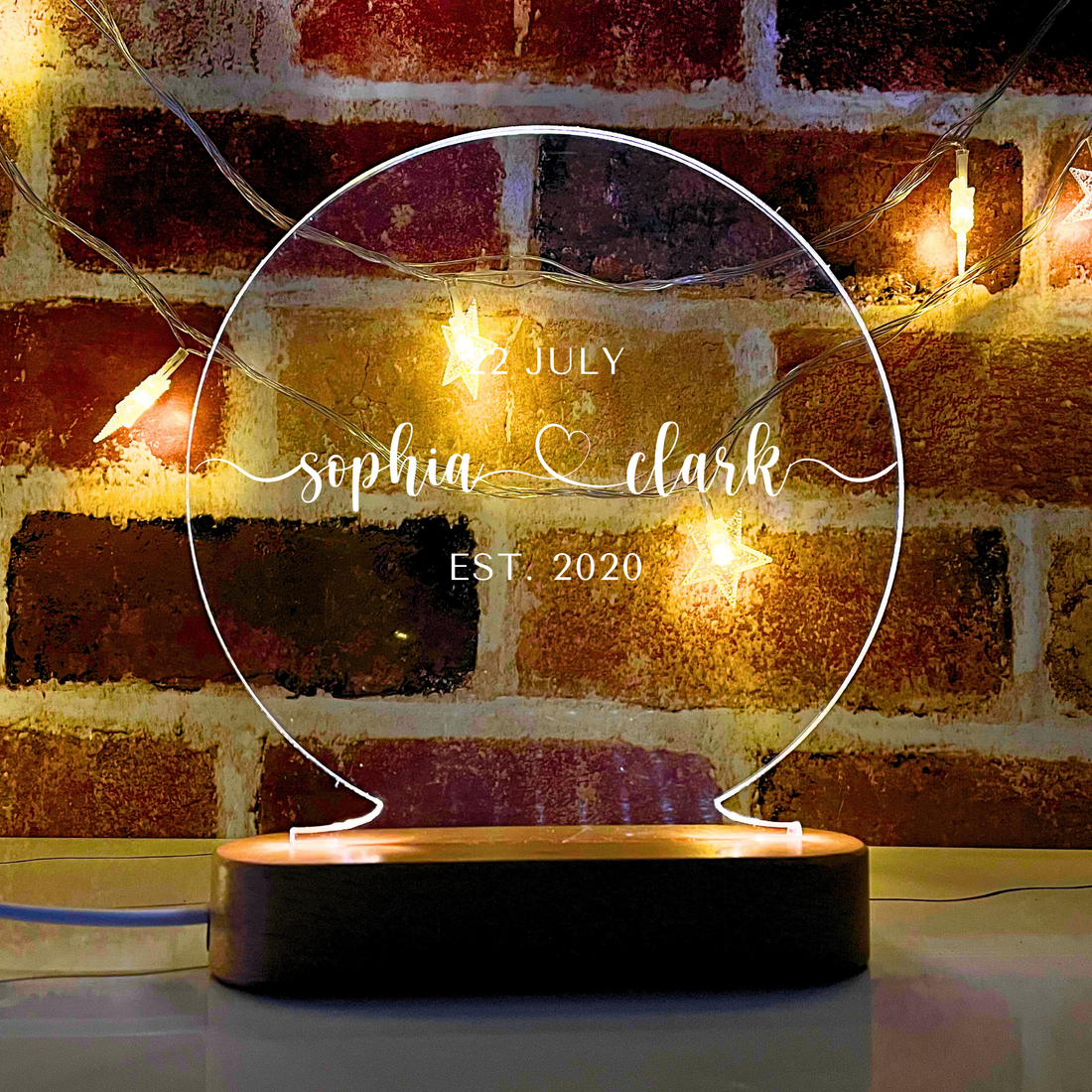 Romantic Night Light Gift for Couples