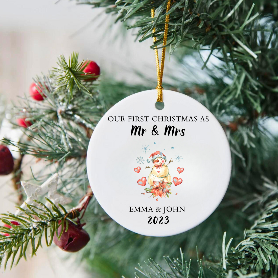 Our First Christmas As Mr & Mrs Ornament