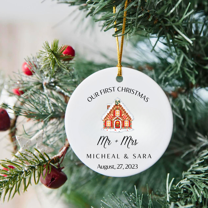 Our First Christmas Mr & Mrs Ornament