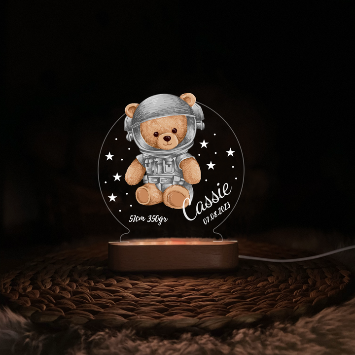 Bear on Moon Night Light