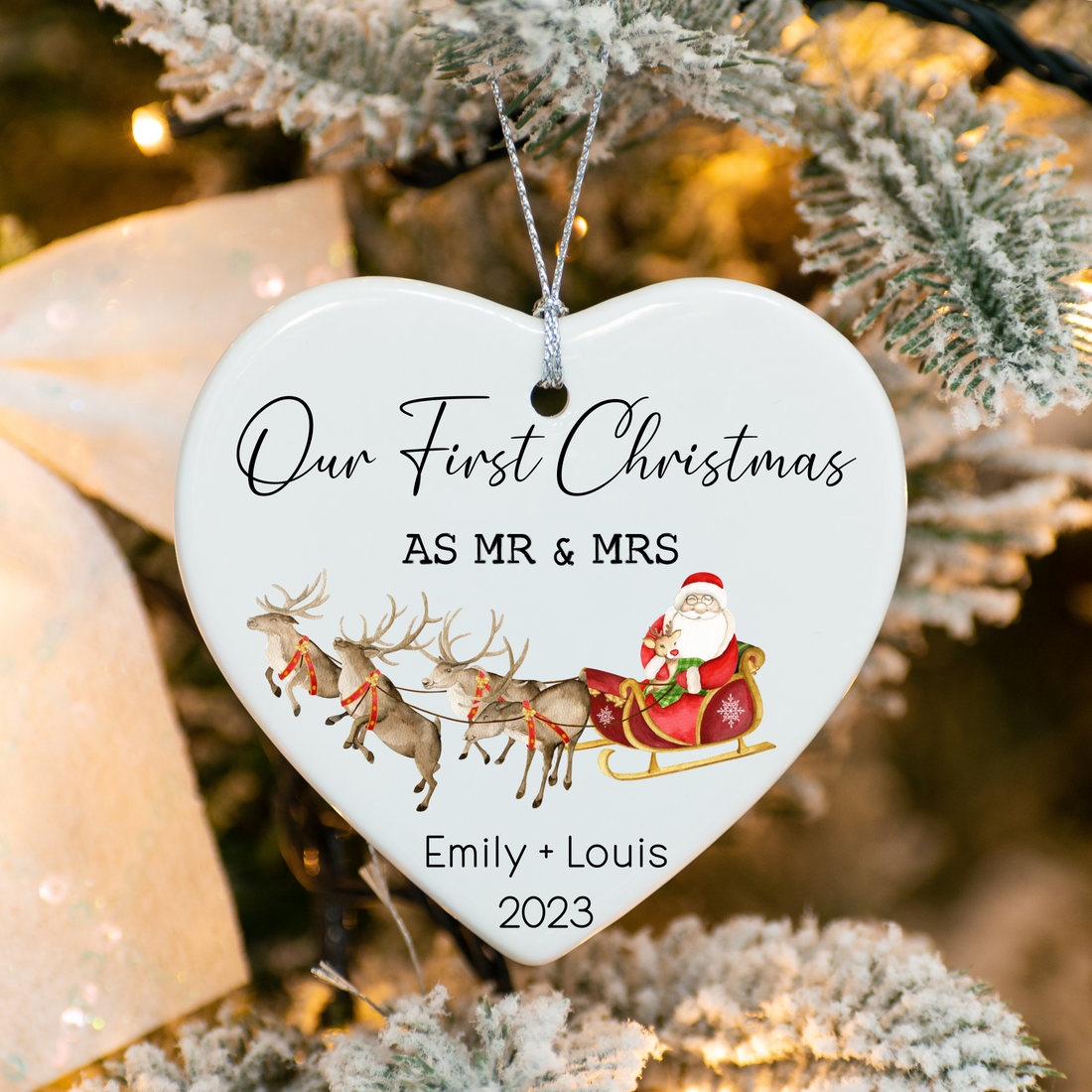 Our First Christmas As Mr & Mrs Ornament