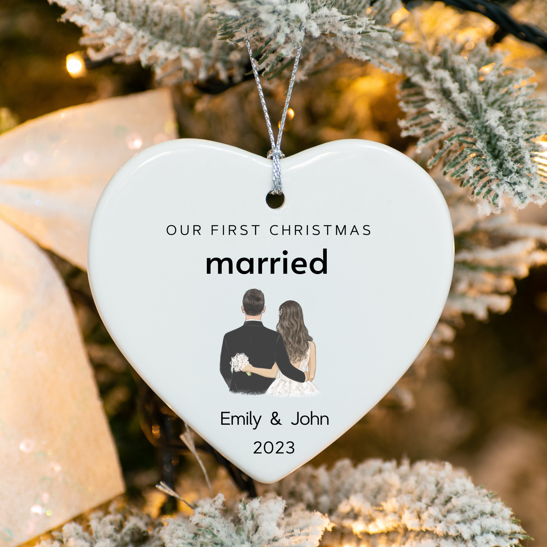 Our First Christmas Married Ornament