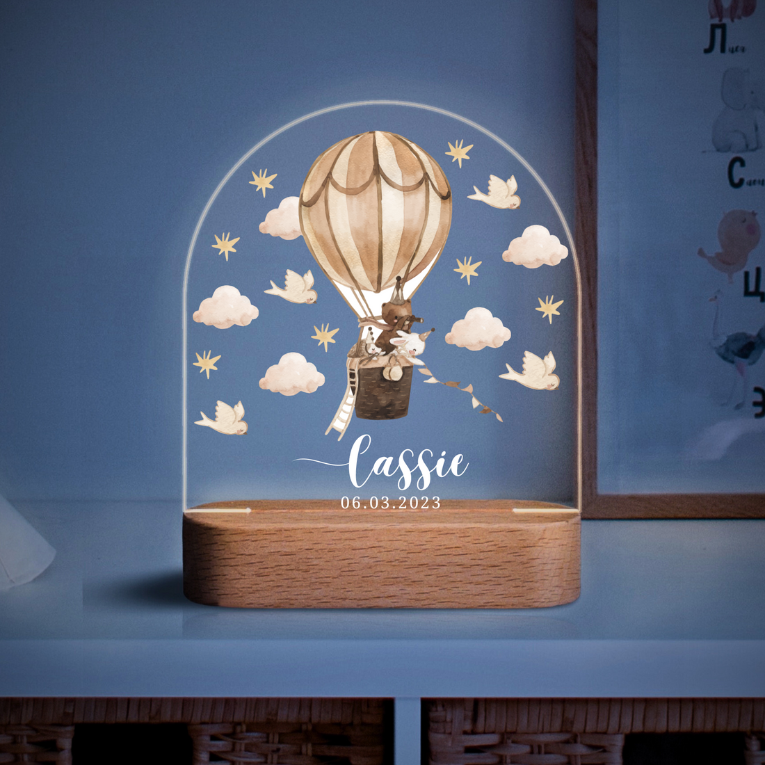 Air Balloon Bedroom Bedside Light