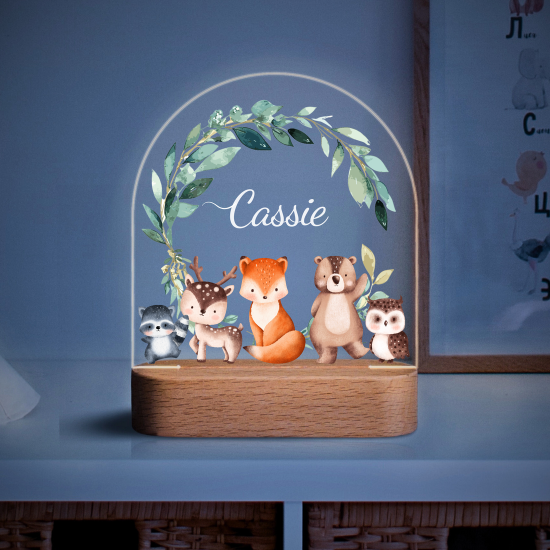 Jungle Safari Friends Night Light