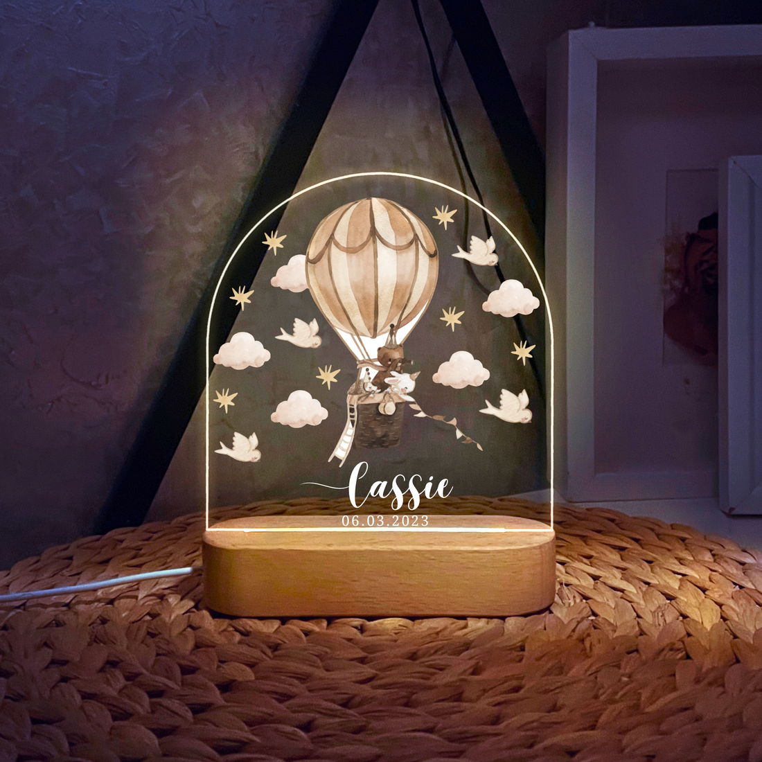 Air Balloon Bedroom Bedside Light