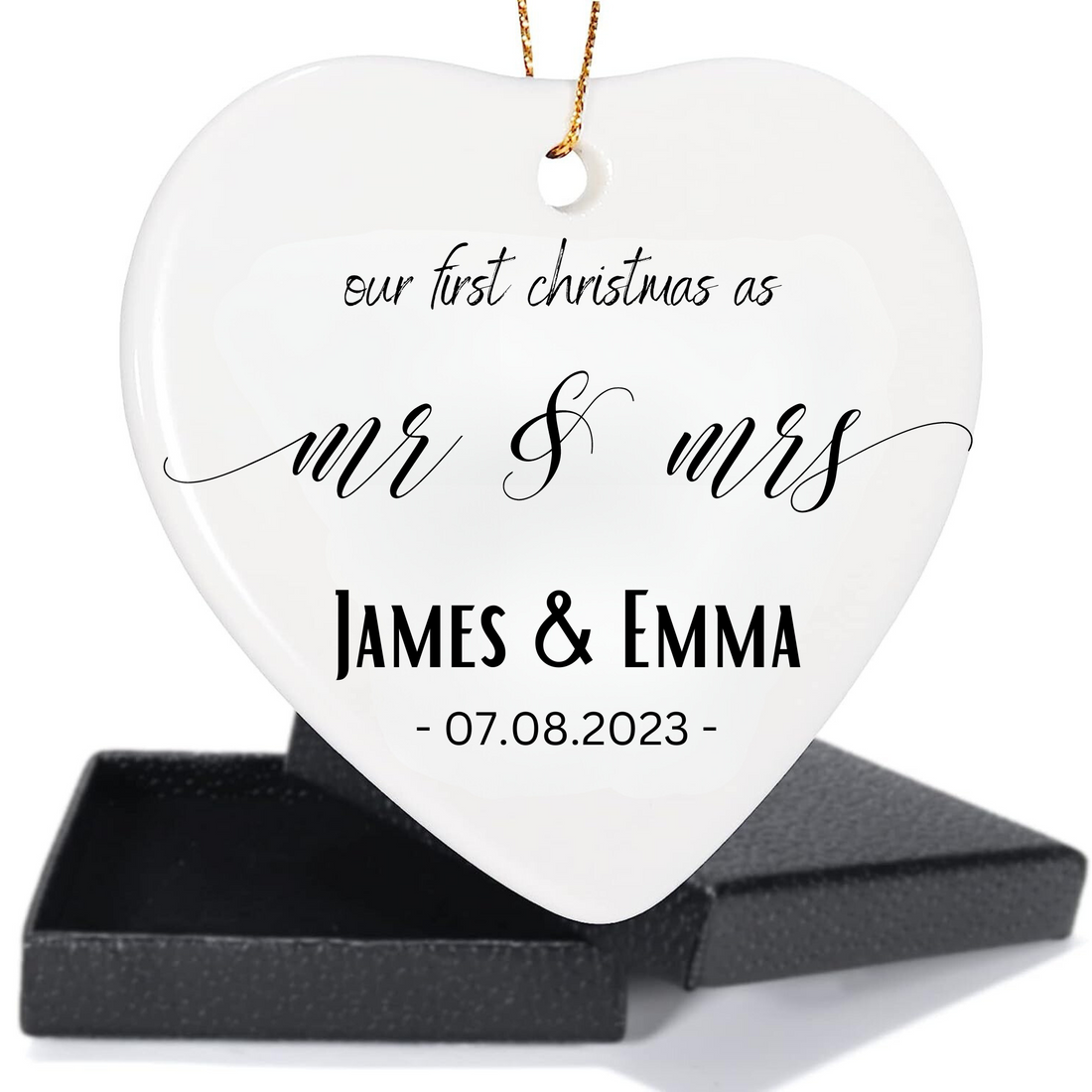 Mr and Mrs Christmas Ornament