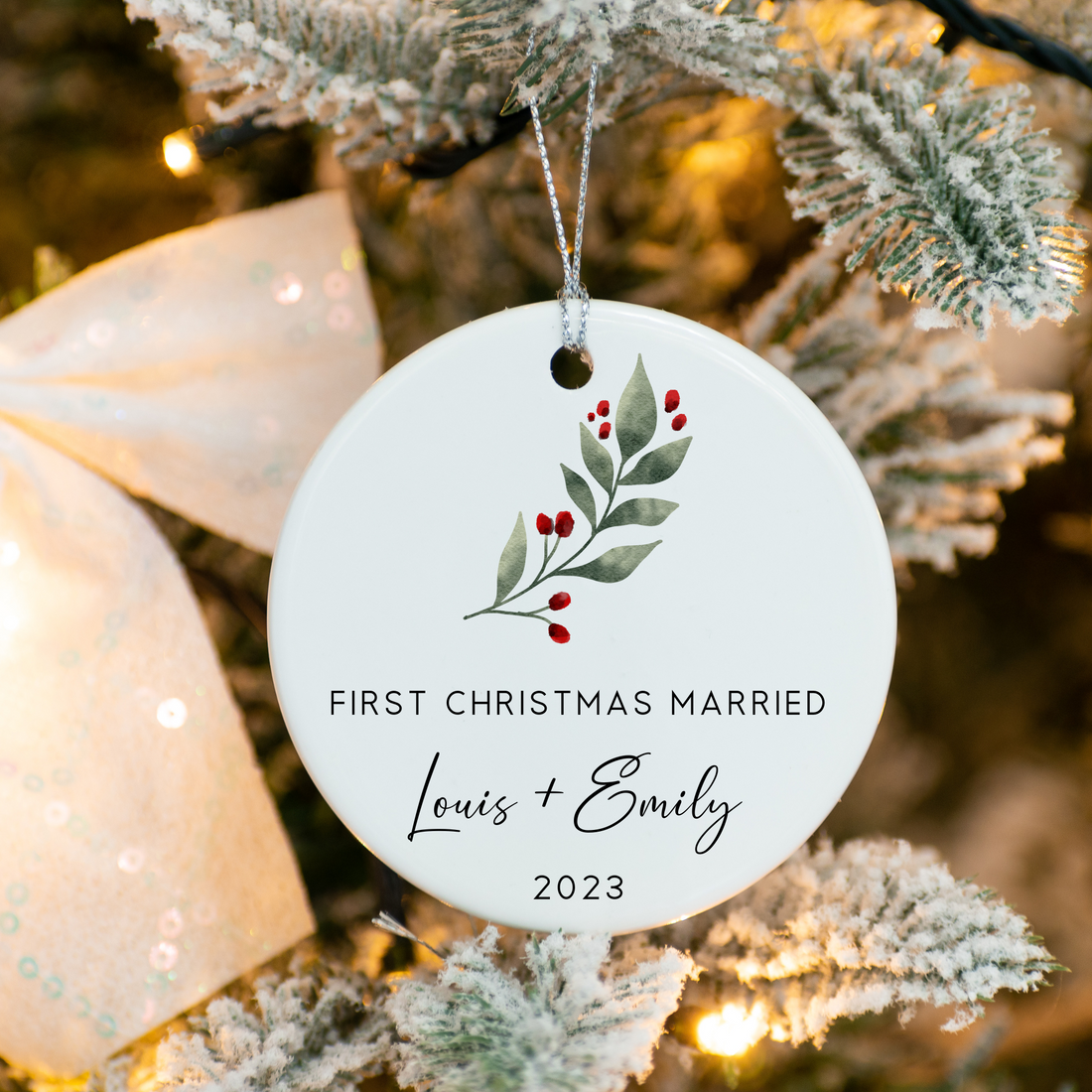 First Christmas Married Ornament