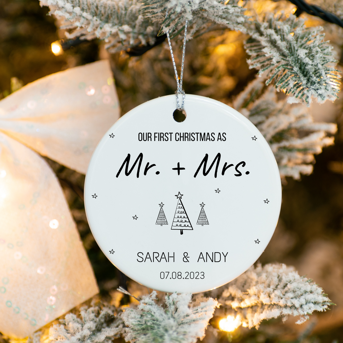 Our First Christmas As Mr & Mrs Ornament