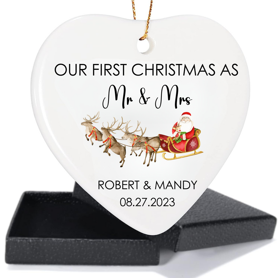 Our First Christmas As Mr & Mrs Ornament