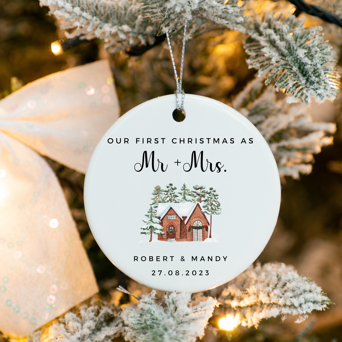 Our First Christmas As Mr & Mrs Ornament