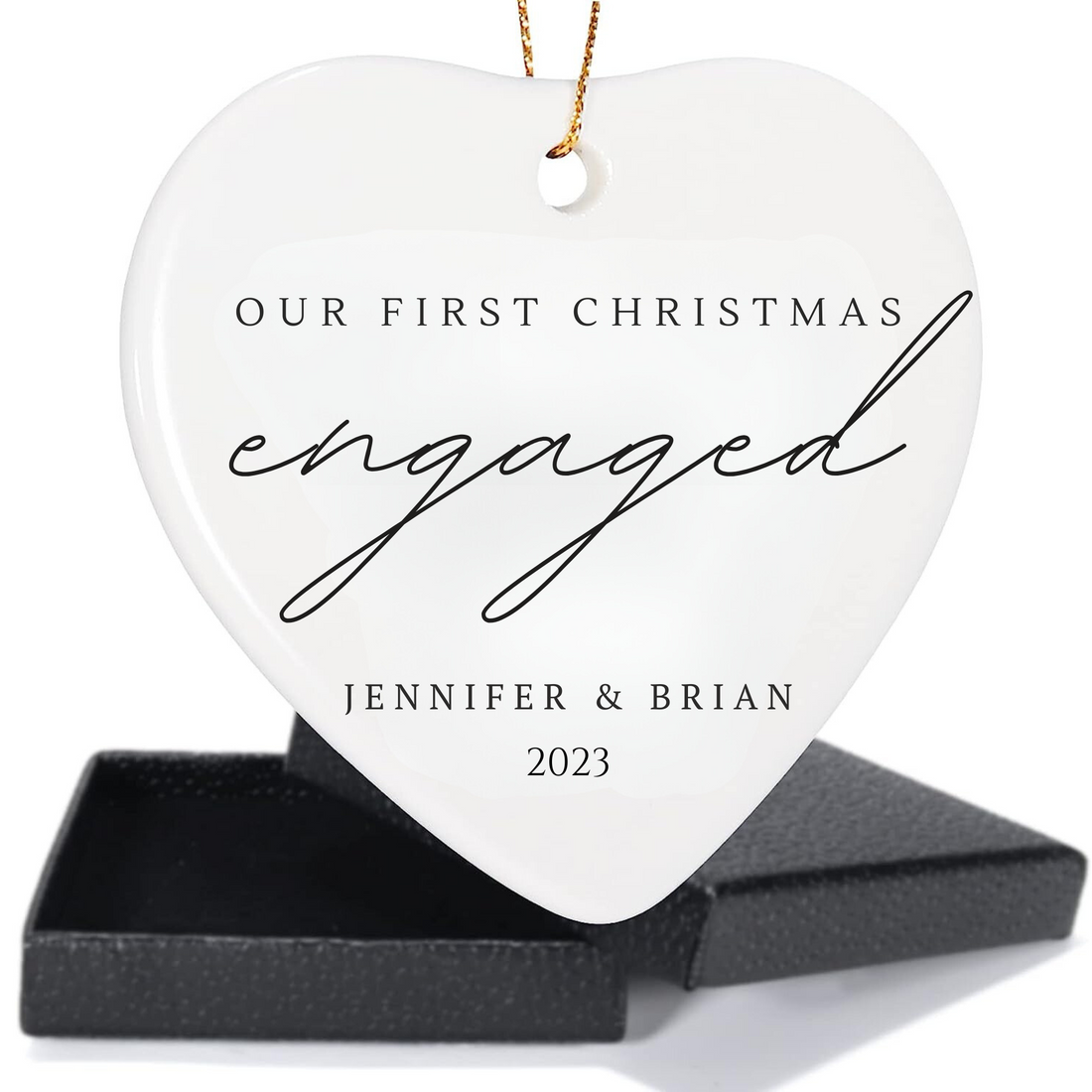 Engaged Christmas Ornament