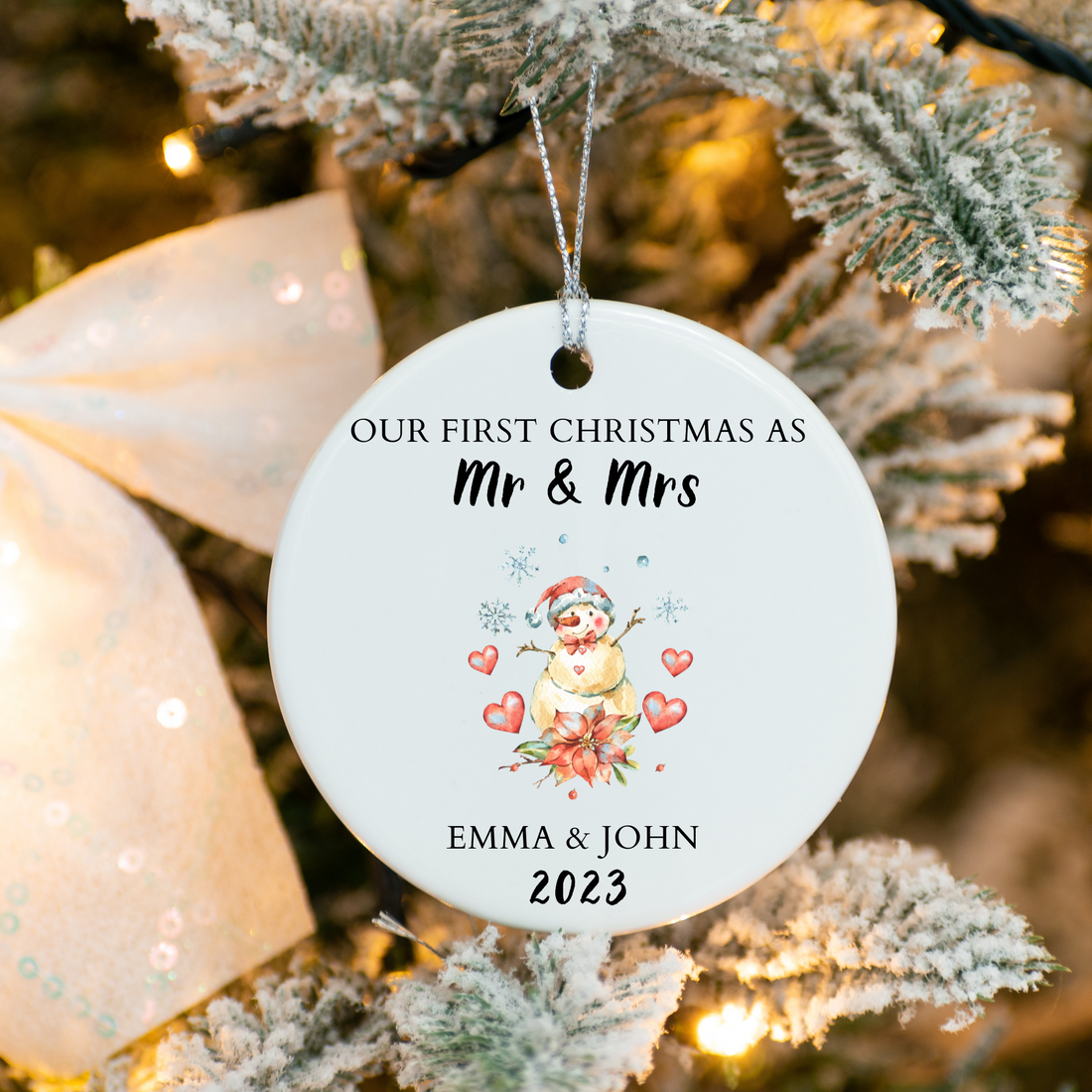 Our First Christmas As Mr & Mrs Ornament