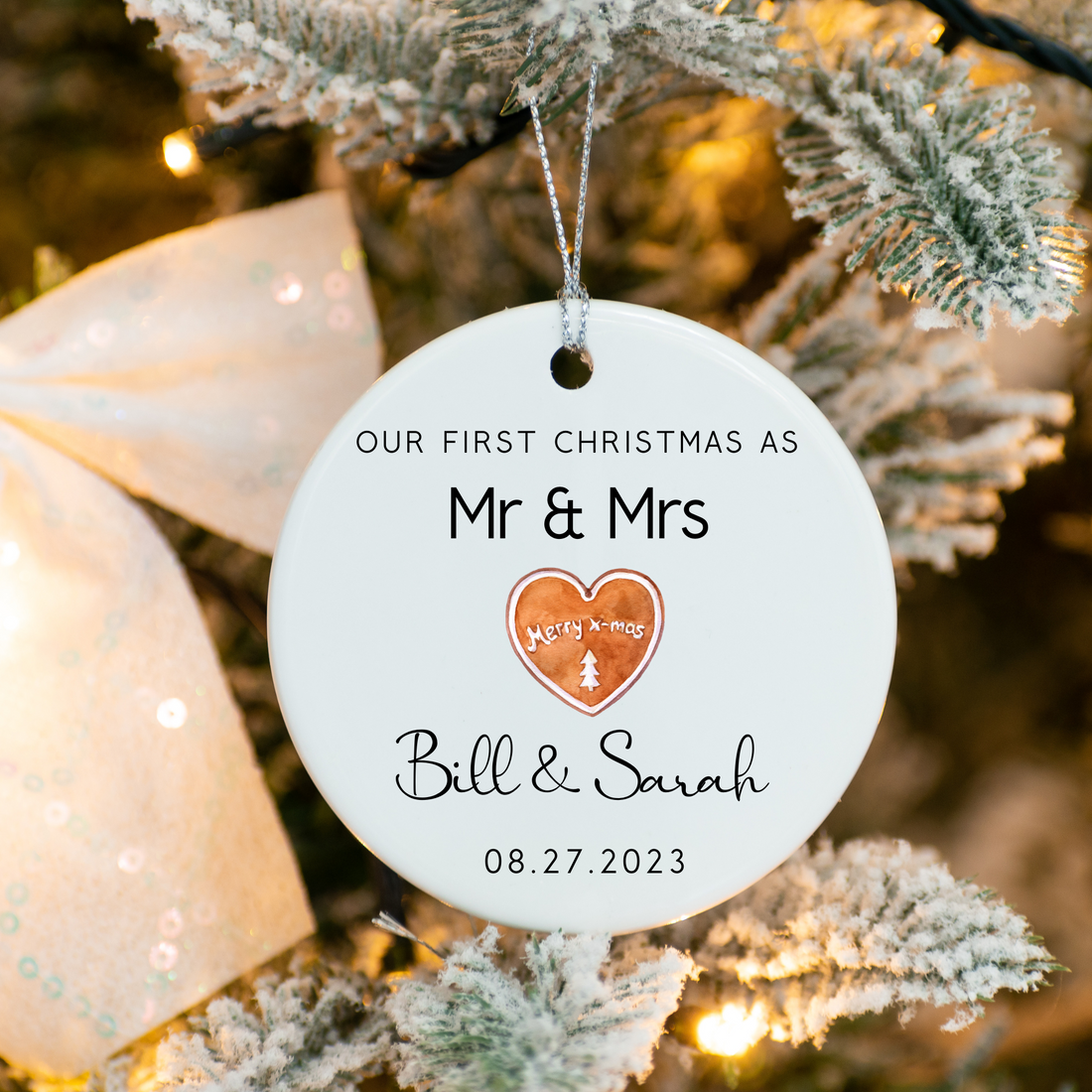 Our First Christmas As Mr & Mrs Ornament