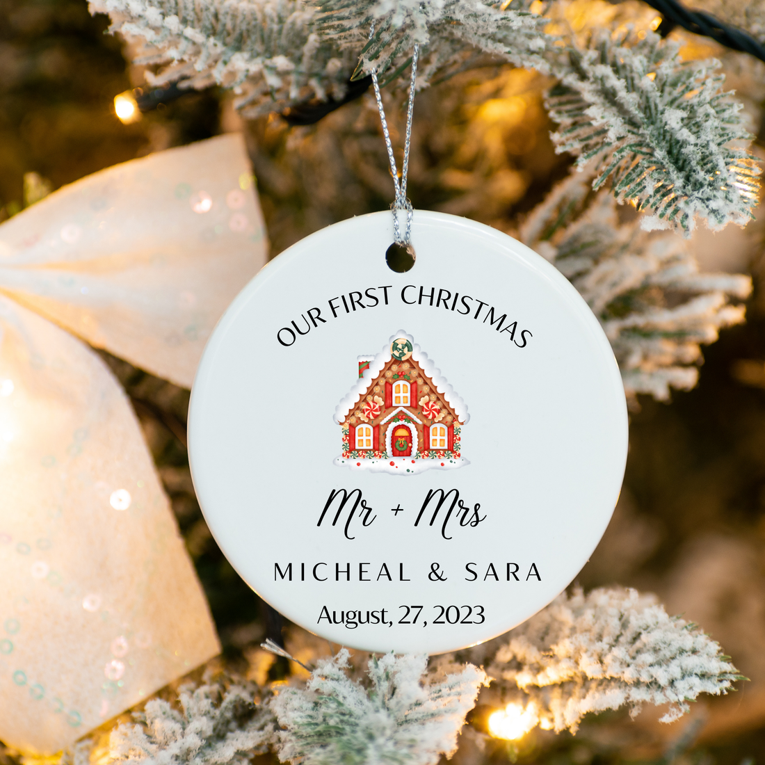 Our First Christmas Mr & Mrs Ornament