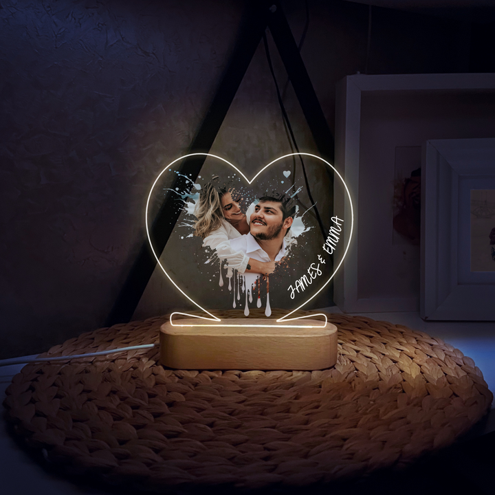 Photo Nightlight as Valentines Day Gift