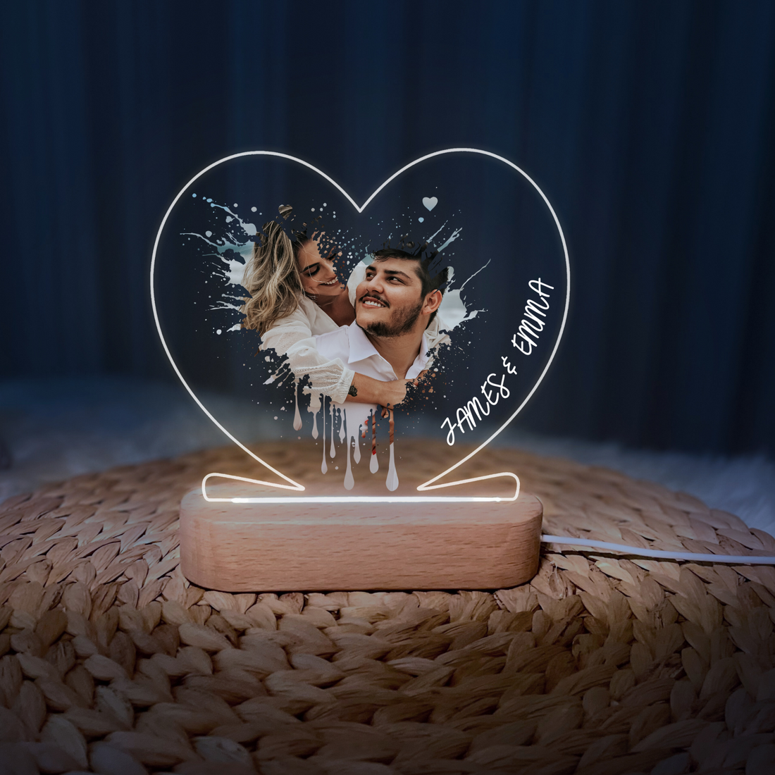 Photo Nightlight as Valentines Day Gift