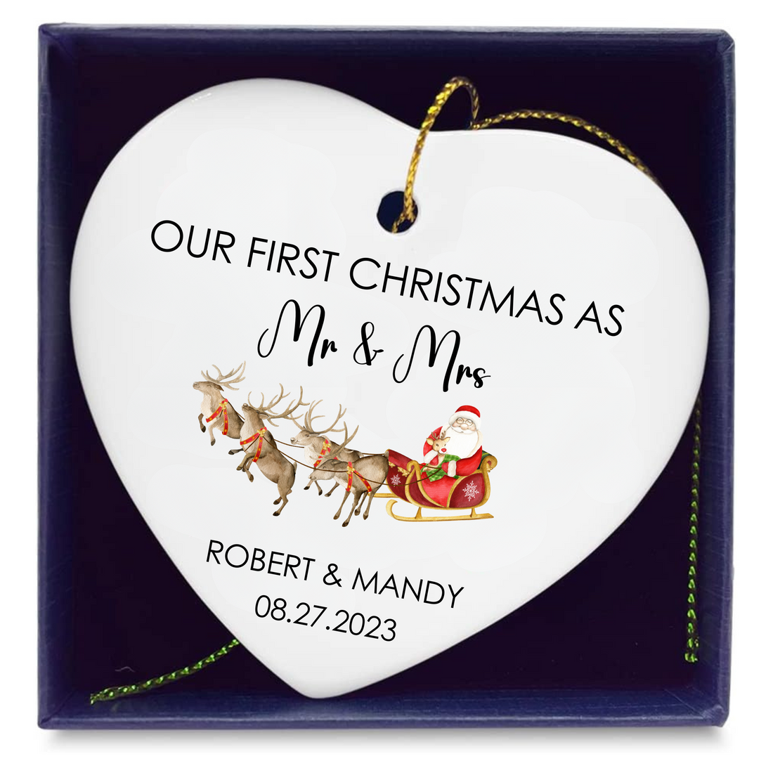 Our First Christmas As Mr & Mrs Ornament