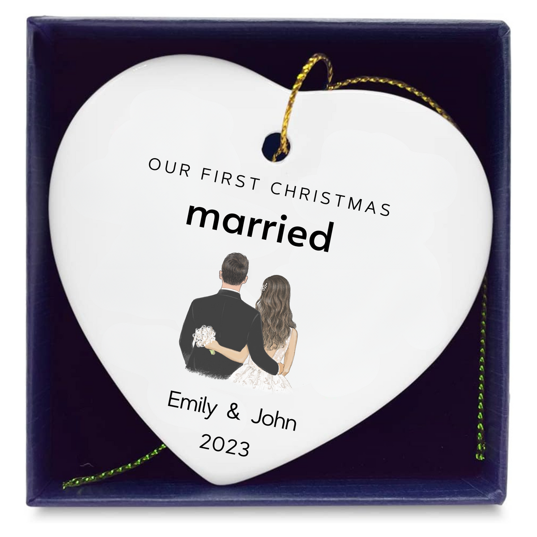 Our First Christmas Married Ornament