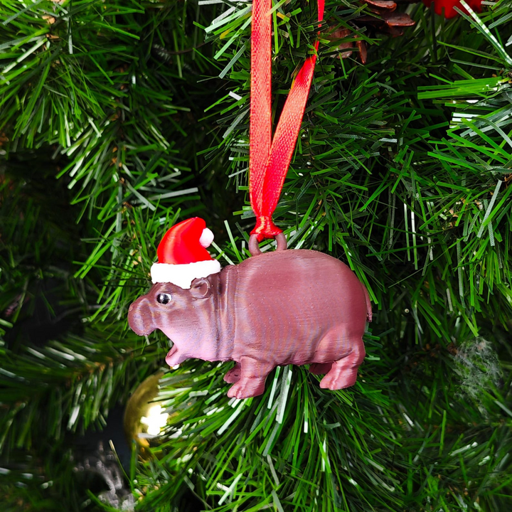 Moo Deng Ornaments, Cute Moo Deng 3D Hippo Ornaments