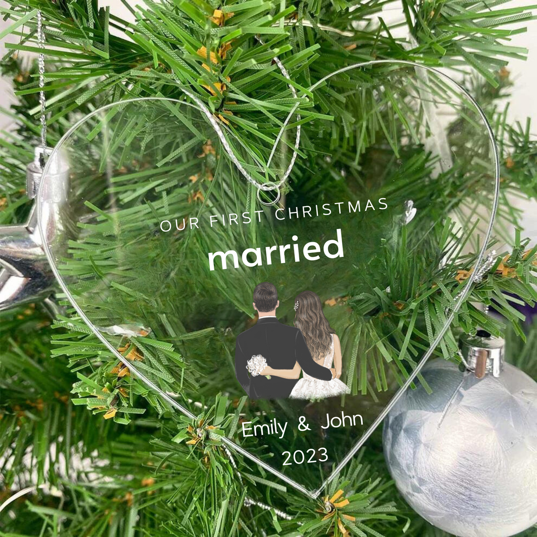 Our First Christmas Married Ornament